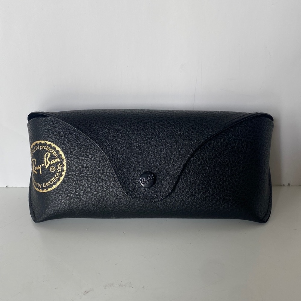 Ray-Ban Soft Black Glasses Case with Snap Closure